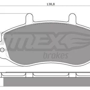 Zestaw klocków hamulcowych, hamulce tarczowe TOMEX BRAKES TX 13-01 Kup online
