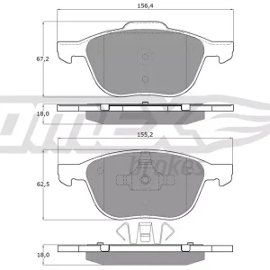 Ostatnia szansa Zestaw klocków hamulcowych, hamulce tarczowe TOMEX BRAKES TX 13-05