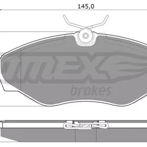 Niska cena Zestaw klocków hamulcowych, hamulce tarczowe TOMEX BRAKES TX 13-08
