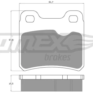Cena promocyjna Zestaw klocków hamulcowych, hamulce tarczowe TOMEX BRAKES TX 13-49