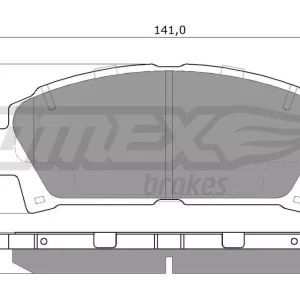 Dodaj do koszyka Zestaw klocków hamulcowych, hamulce tarczowe TOMEX BRAKES TX 13-63