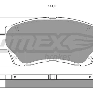 Dostępne od ręki Zestaw klocków hamulcowych, hamulce tarczowe TOMEX BRAKES TX 13-72