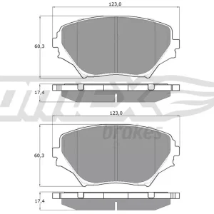 Kup teraz Zestaw klocków hamulcowych, hamulce tarczowe TOMEX BRAKES TX 13-85