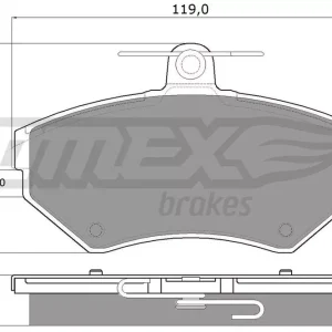 Zestaw klocków hamulcowych, hamulce tarczowe TOMEX BRAKES TX 13-94 Obniżka ceny