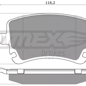 Zestaw klocków hamulcowych, hamulce tarczowe TOMEX BRAKES TX 13-961 Popularny