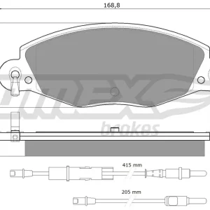Zniżka Zestaw klocków hamulcowych, hamulce tarczowe TOMEX BRAKES TX 13-32