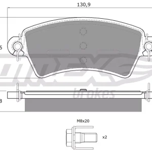 Nie przegap Zestaw klocków hamulcowych, hamulce tarczowe TOMEX BRAKES TX 13-41