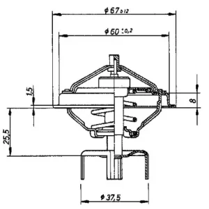 Termostat, płyn chłodzący BORGWARNER BERU 4094.71/1 Tylko do końca tygodnia