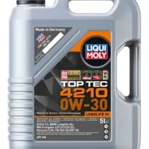 Olej silnikowy LIQUI MOLY 21605 0W-30 TOP TEC 4210 5L Obniżka ceny