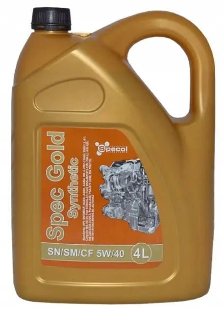 Olej silnikowy Specol 5W40 GOLD SYNTHETIC 4L Premium