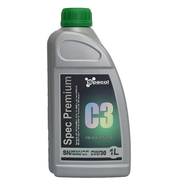 Rabat OLEJ 5W30 SPECOL PREMIUM C3 SN/SM/CF VW 507 504 1L