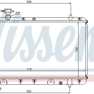 Wyjątkowa oferta Chłodnica silnika NISSENS 64167A 1770054G00